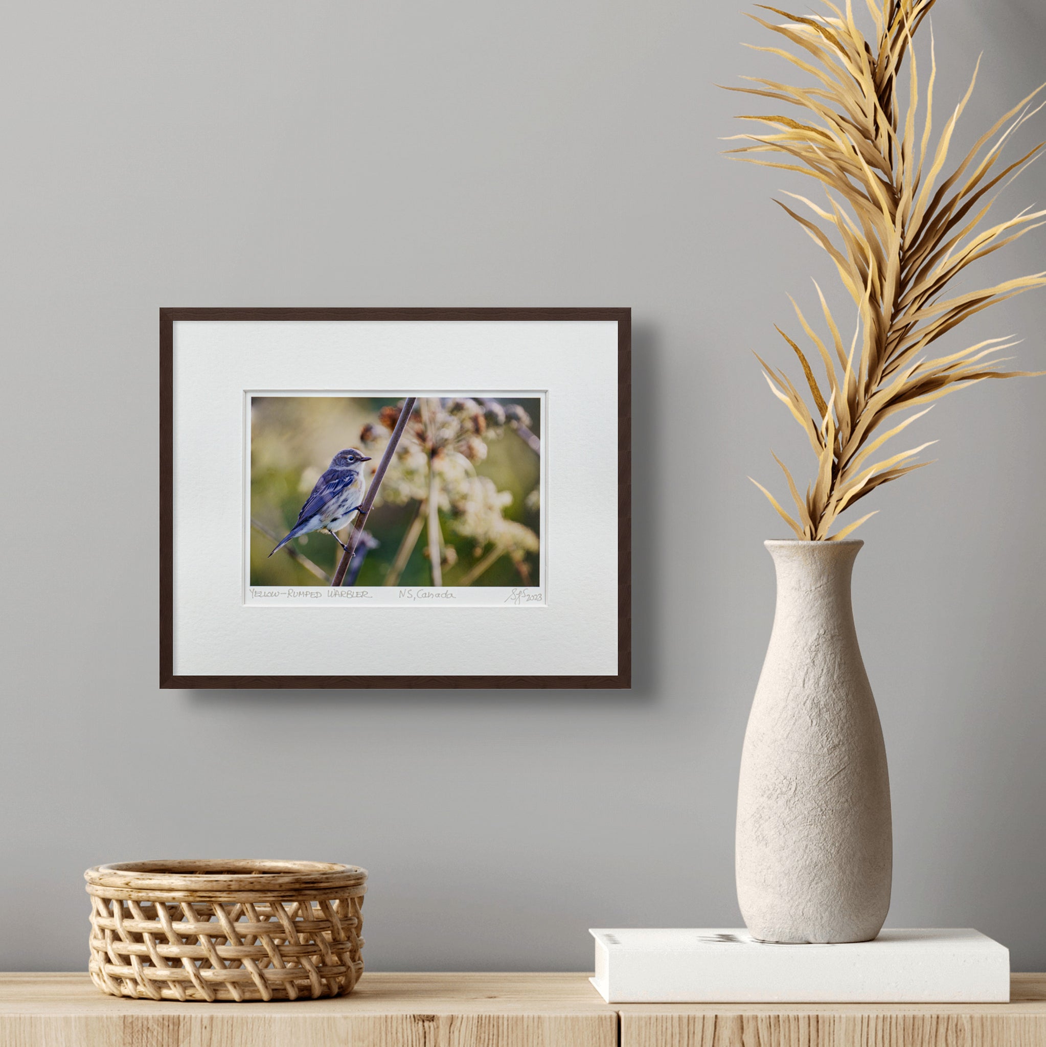 "Yellow-Rumped Warbler" Fine Art Giclée Print