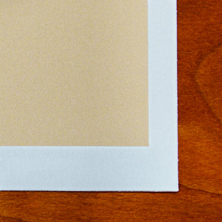Close up of cotton fine art paper showing texture detail