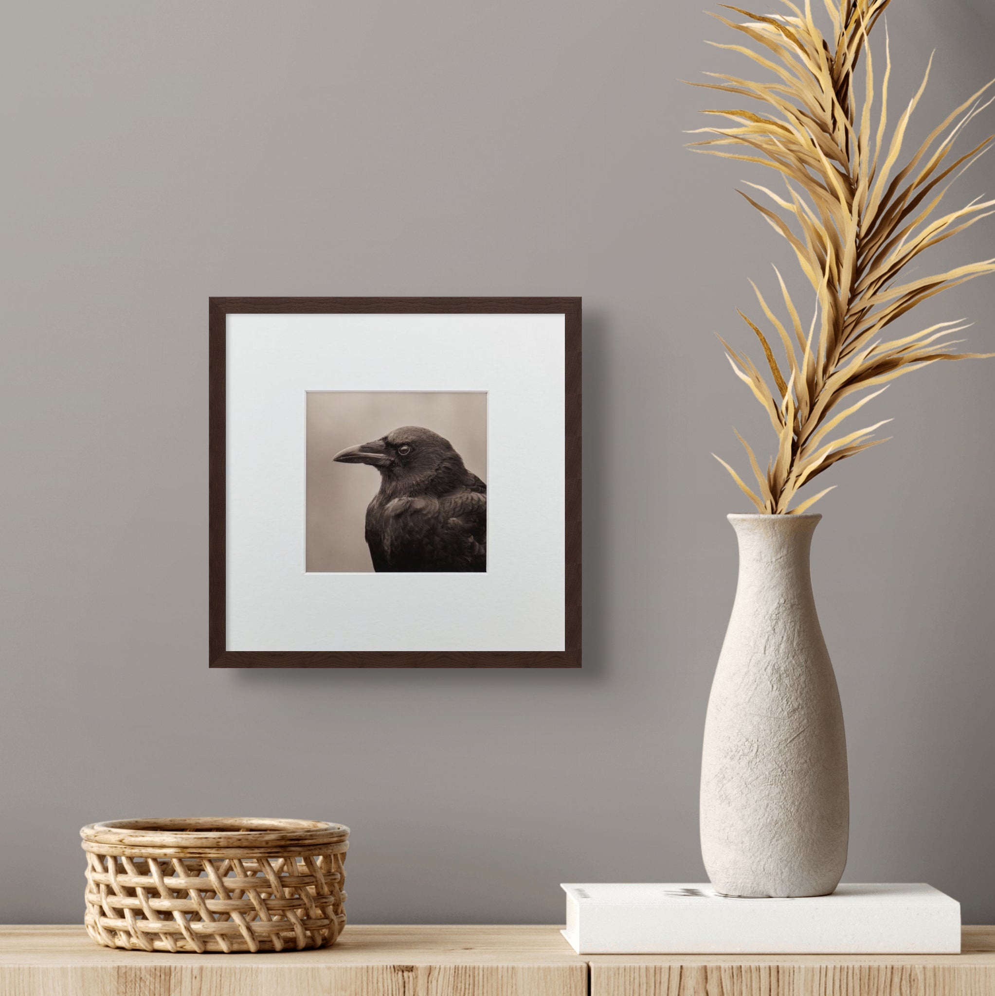 "Portrait of an American Crow" Fine Art Giclée Print